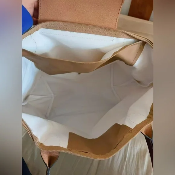 LONGCHAMP Le Pliage large Shoulder Tote bag Desert Beige Tan color - Picture 3 of 8